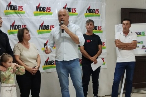 Luciano Silveira prega reconstrução e união no MDB de Três Cachoeiras: “Cidade não pode ter dono”