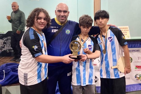 Pingue-pongue do ECAS é campeão em etapa do Campeonato Gaúcho de Pingue-Pongue