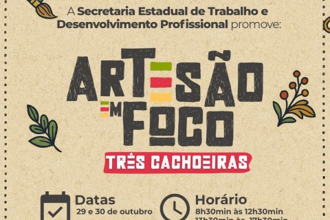 Três Cachoeiras recebe o Seminário Regional Artesão em Foco 2025