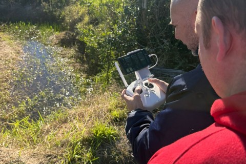 Defesa Civil realiza vistoria com drone para reforçar prevenção a alagamentos