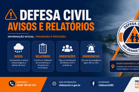 Temporal atinge Osório e coloca Litoral Norte novamente em alerta; Defesa Civil registra novos danos