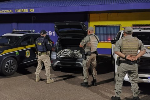 PRF prende homem com haxixe e skunk em Torres