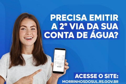 Moradores de Morrinhos do Sul já podem emitir 2ª via da conta de água do DEMAM pela internet
