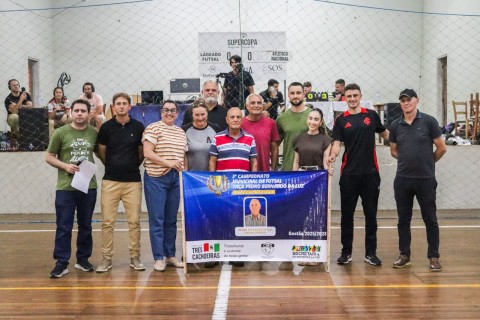 Três Cachoeiras abre a 3ª edição do Campeonato Municipal de Futsal com casa cheia