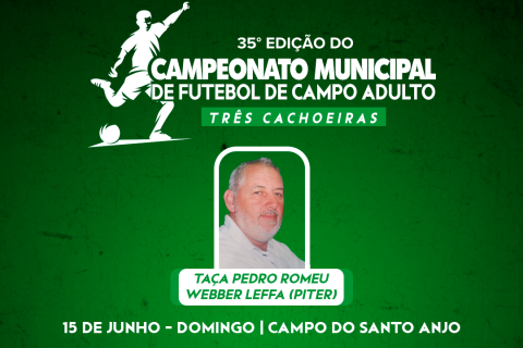 Campeonato Municipal movimenta 287 atletas em Três Cachoeiras: de 12 a 58 anos em campo