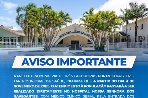 Atendimento médico de urgência de Três Cachoeiras passa a ser realizado no Hospital de Torres a partir de hoje
