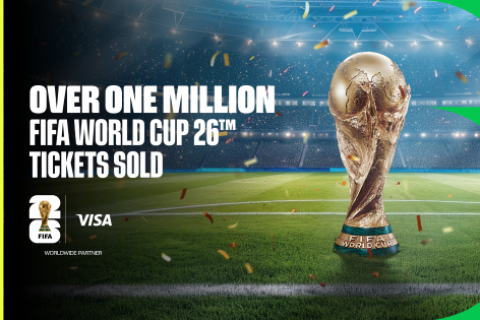 Mais de um milhão de ingressos para a Copa do Mundo da FIFA™ 2026 já foram vendidos após o sorteio de pré-venda da Visa.