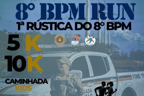 Rústica do 8º BPM promete agitar Osório com corrida, caminhada e prova infantil no dia 14 de dezembro