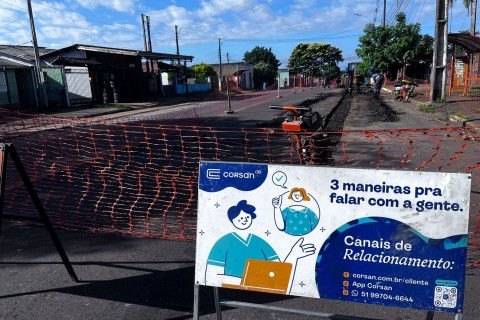 Obras e ações em municípios do Litoral mobilizam equipes da Corsan nesta semana