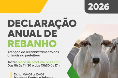 Morrinhos do Sul inicia Declaração Anual de Rebanho com atendimento nas comunidades
